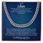 To My Son | Cuban Link Chain