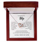 To My Beautiful Wife | Interlocking Hearts necklace