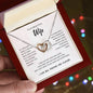 To My Beautiful Wife | Interlocking Hearts necklace