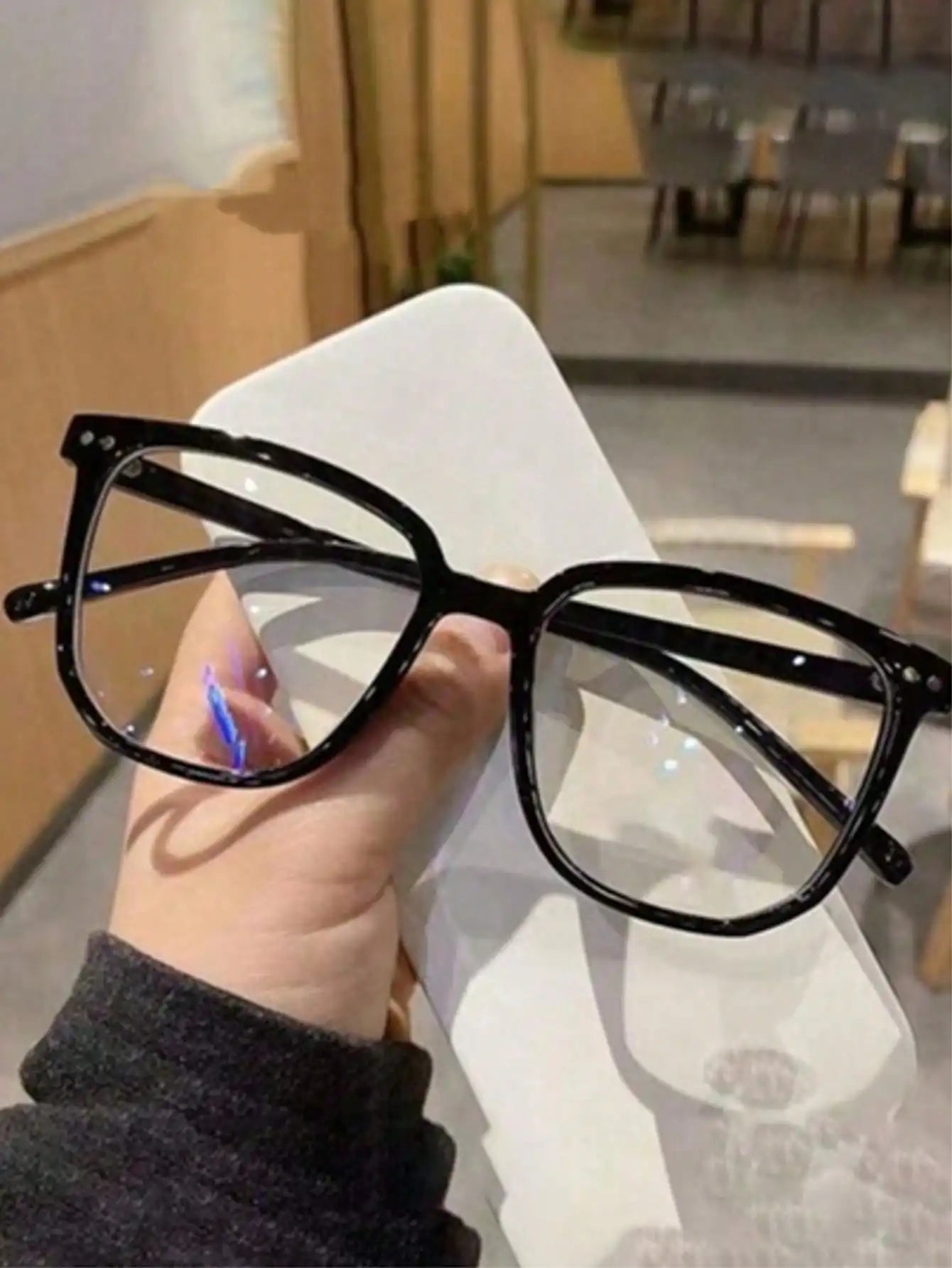 Unisex Square Frame Blue Light Blocking Glasses