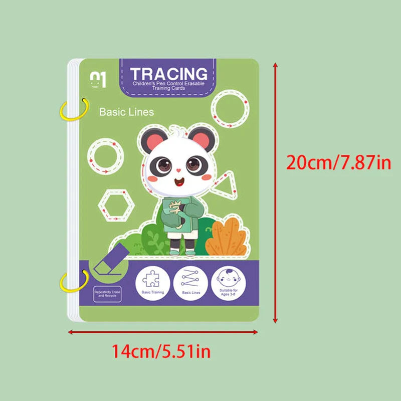 Children's Reusable Writing Workbook Set