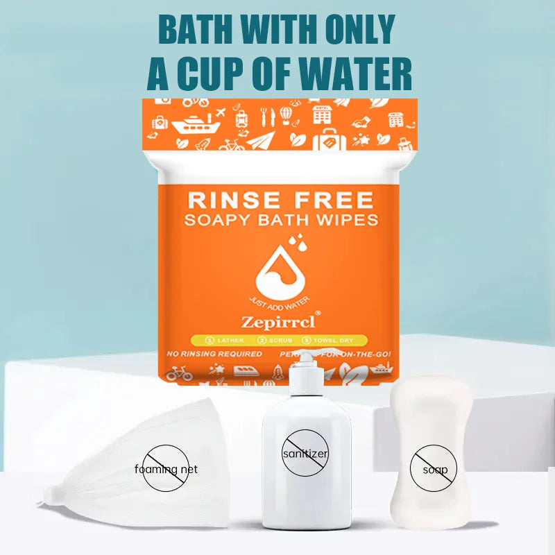 FreshEase Rinse-Free Bath Wipes