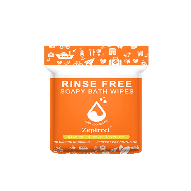 FreshEase Rinse-Free Bath Wipes