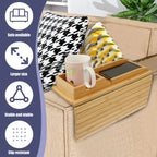 SipEase Wooden Couch Cup Holder