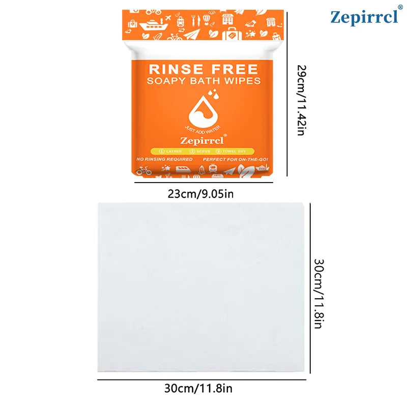 FreshEase Rinse-Free Bath Wipes