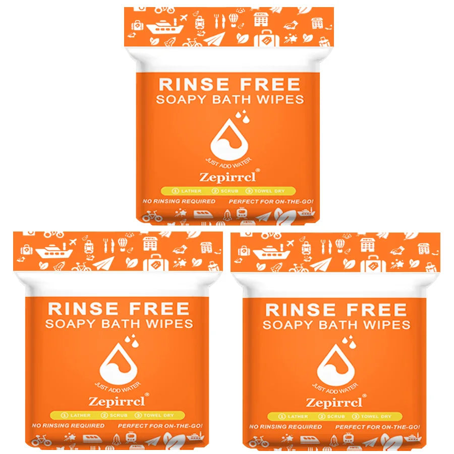 FreshEase Rinse-Free Bath Wipes